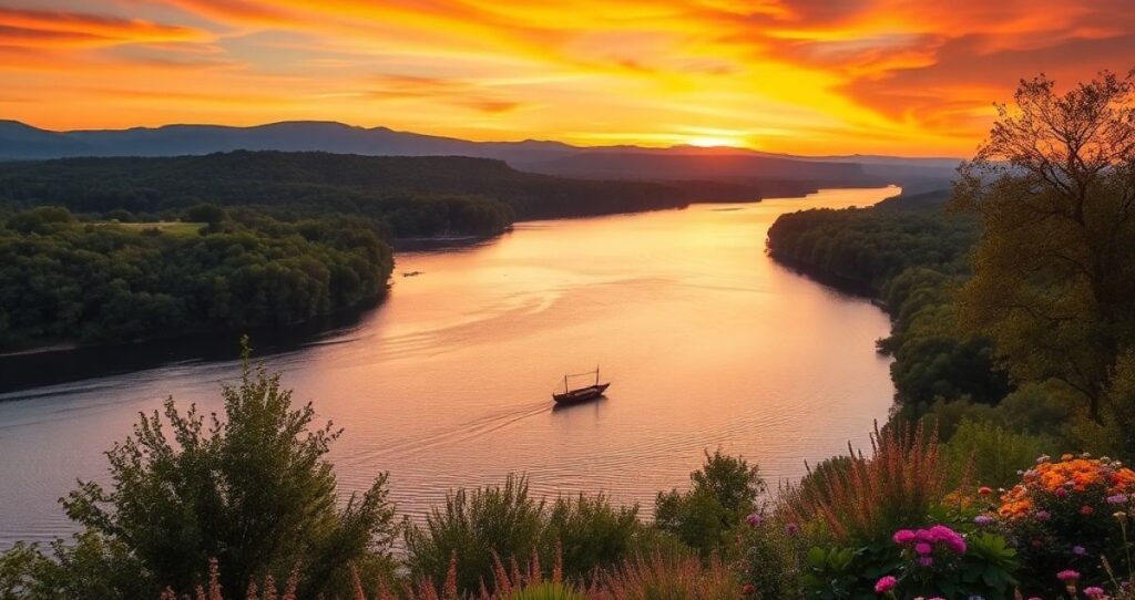 Captions for a River View