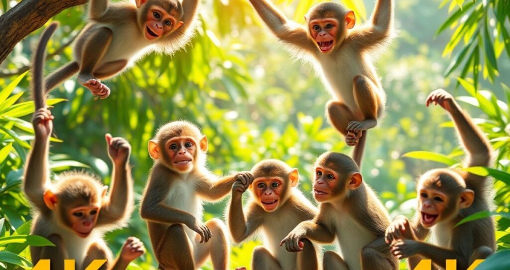 Playful Monkey Captions