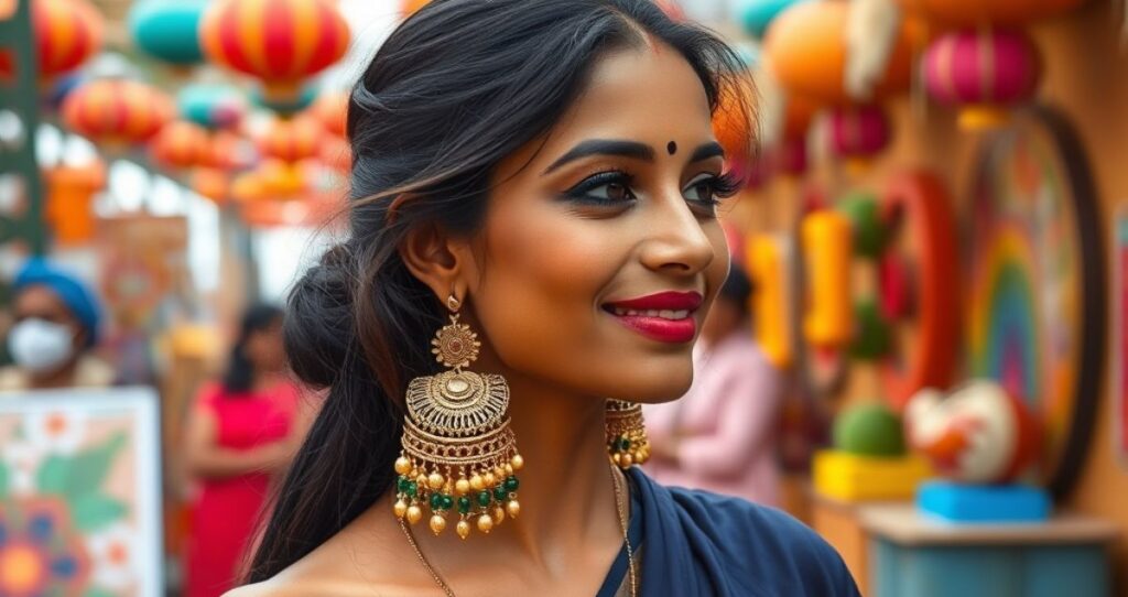 Artistic Jhumka Captions for Instagram in Hindi