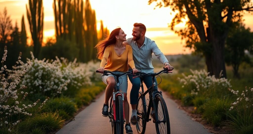 Couple Bike Ride Captions for Instagram