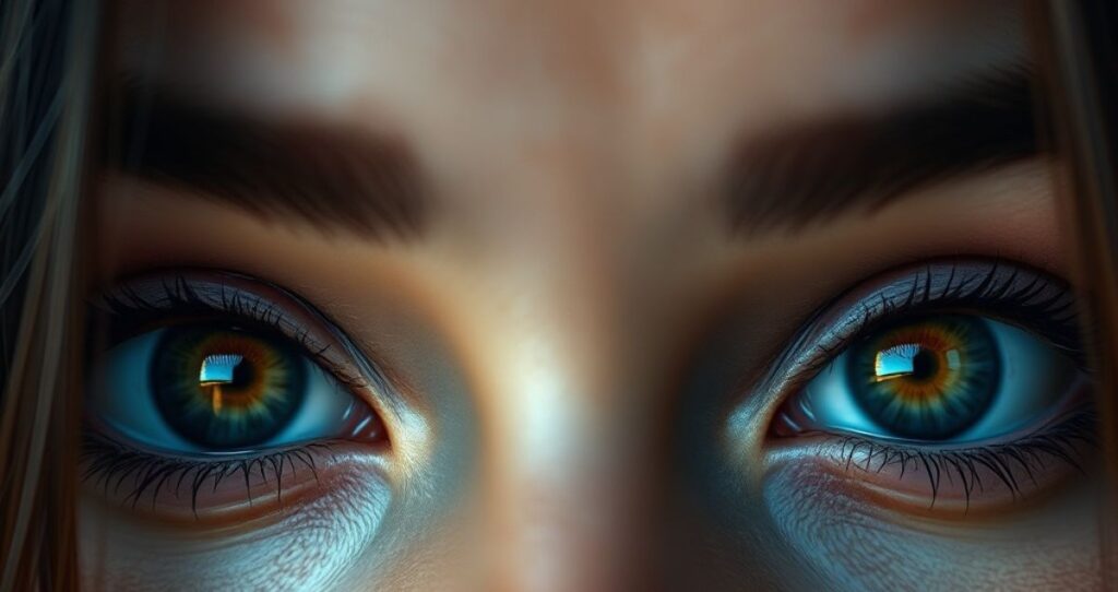 One Word Caption for Eyes