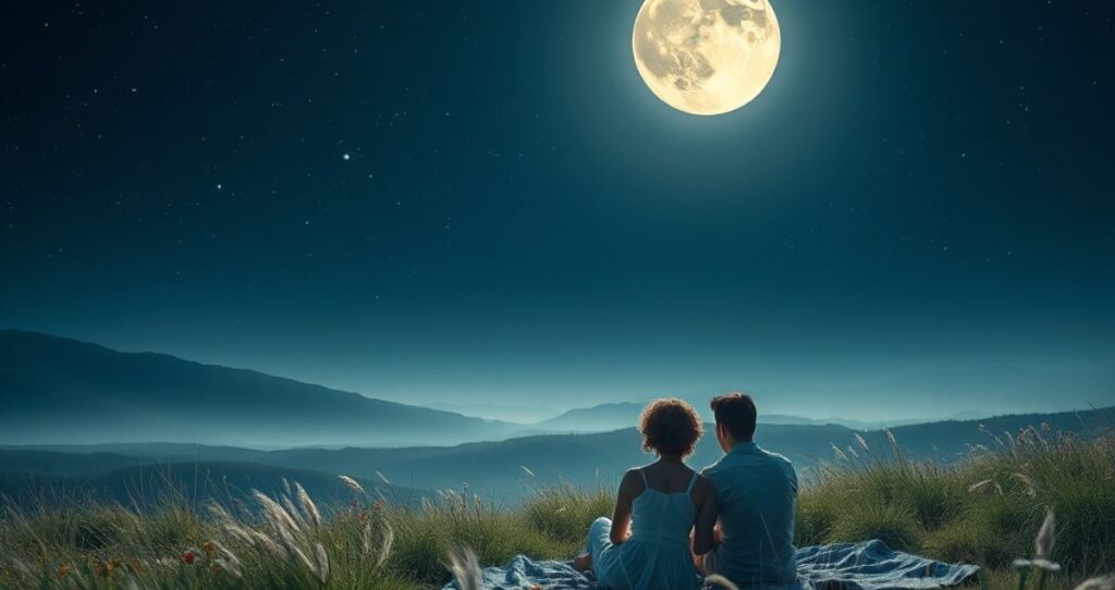 Romantic Moon Captions